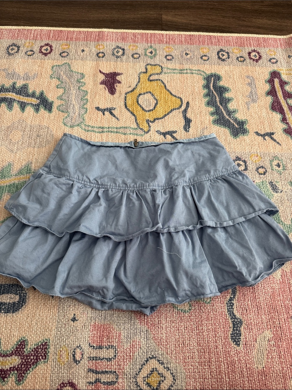 Light Blue Tiered Circle Skirt